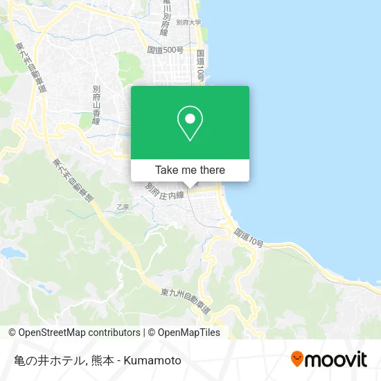 亀の井ホテル map