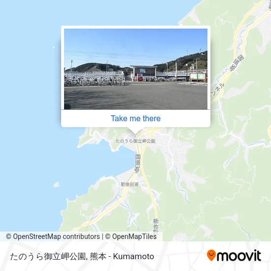 たのうら御立岬公園 map