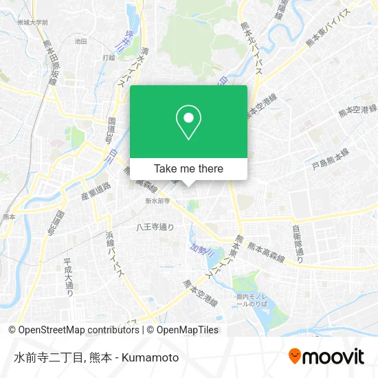 水前寺二丁目 map