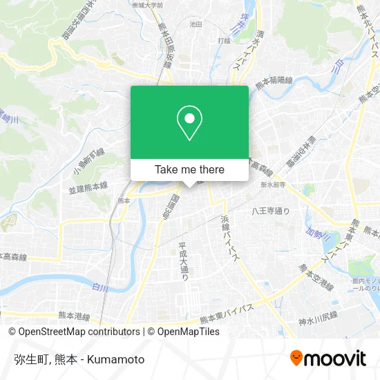 弥生町 map