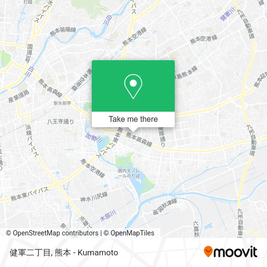 健軍二丁目 map