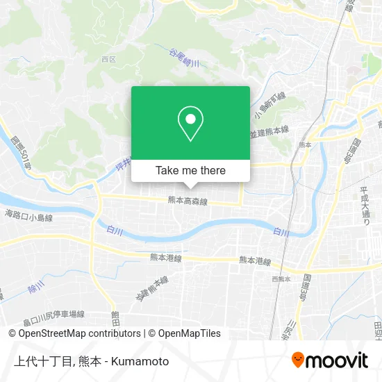 上代十丁目 map