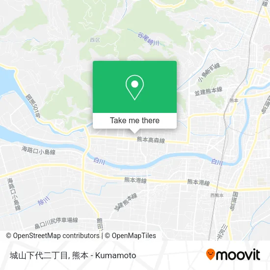城山下代二丁目 map