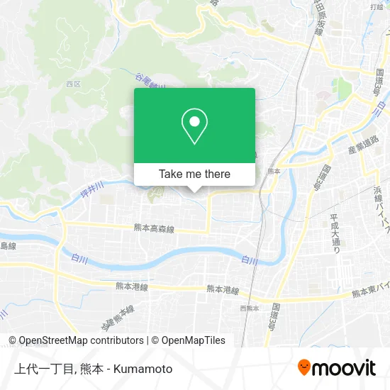 上代一丁目 map