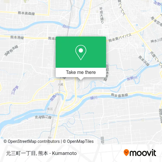 元三町一丁目 map