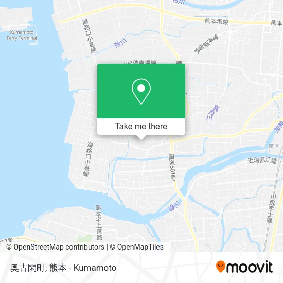 奥古閑町 map