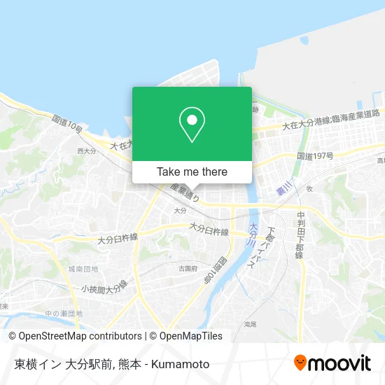 東横イン 大分駅前 map