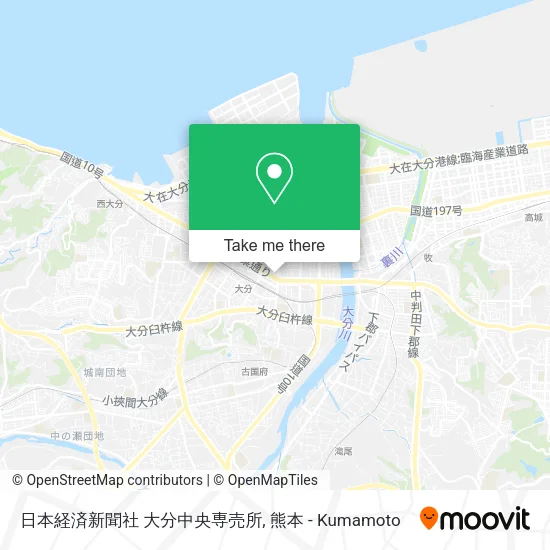 日本経済新聞社 大分中央専売所 map