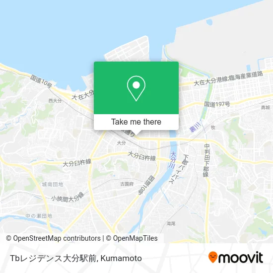 TB Residence Oita Station Front map