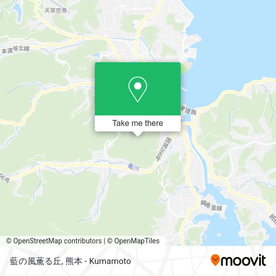 藍の風薫る丘 map