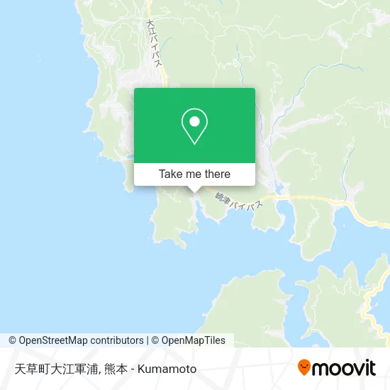 天草町大江軍浦 map