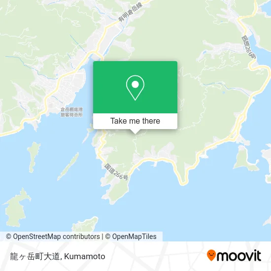 Ryugake Town Omichi map