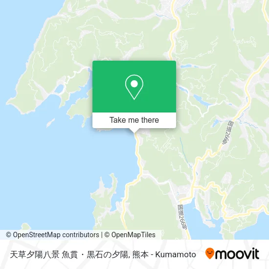 天草夕陽八景 魚貫・黒石の夕陽 map