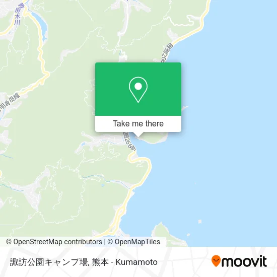 諏訪公園キャンプ場 map