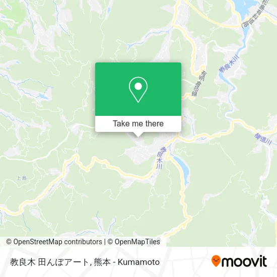 教良木 田んぼアート map