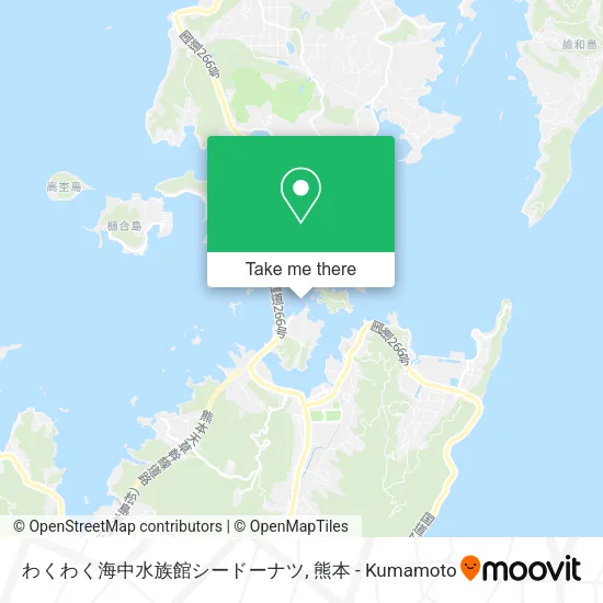 わくわく海中水族館シードーナツ map
