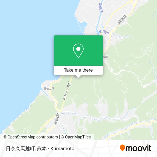 日奈久馬越町 map