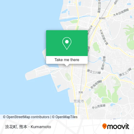 浪花町 map