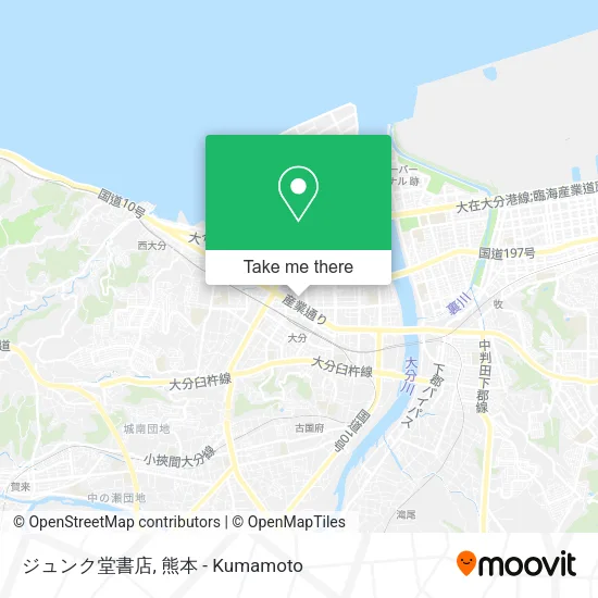 Junkudo Bookstore map
