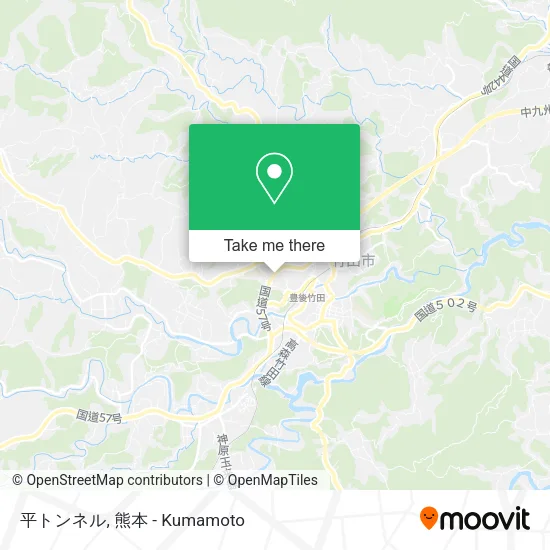 平トンネル map