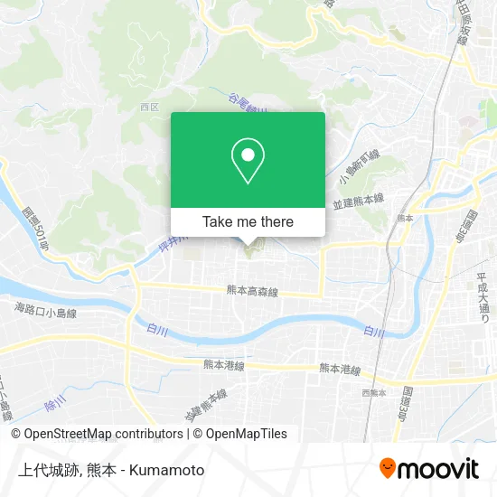 上代城跡 map
