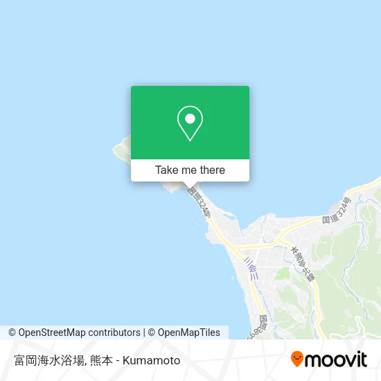 富岡海水浴場 map