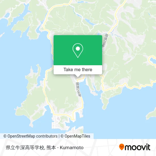 県立牛深高等学校 map