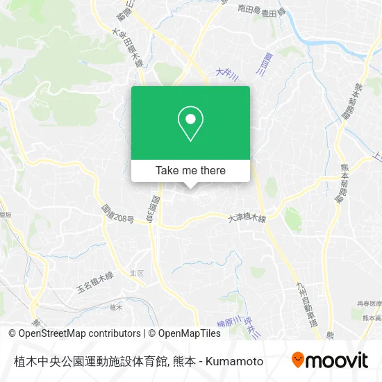 植木中央公園運動施設体育館 map