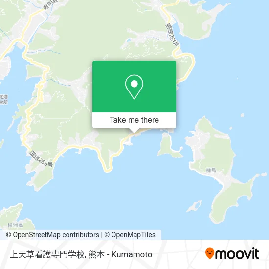 上天草看護専門学校 map