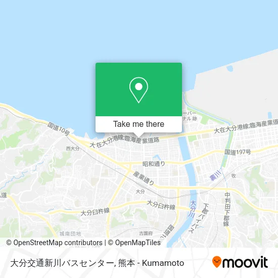 大分交通新川バスセンター map