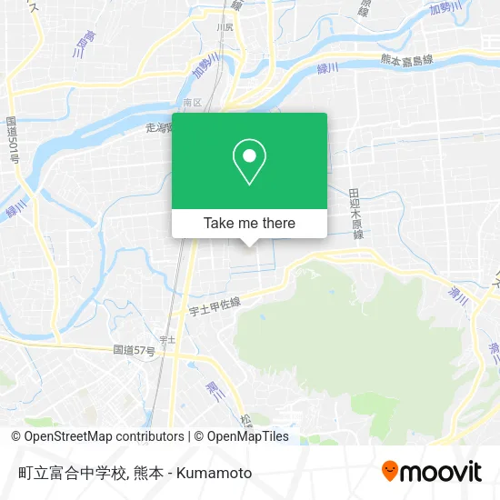 町立富合中学校 map