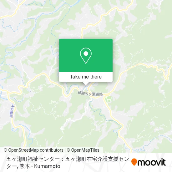 五ヶ瀬町福祉センター；五ヶ瀬町在宅介護支援センター map