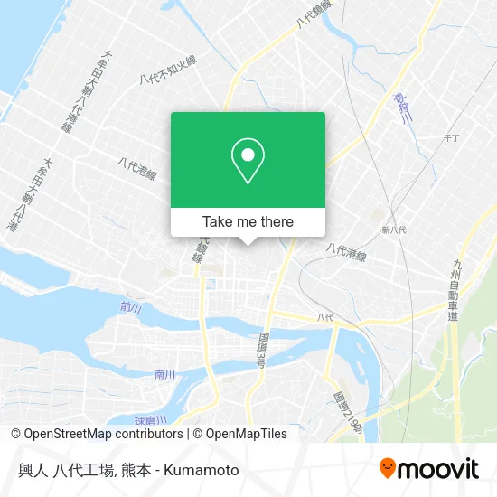興人 八代工場 map