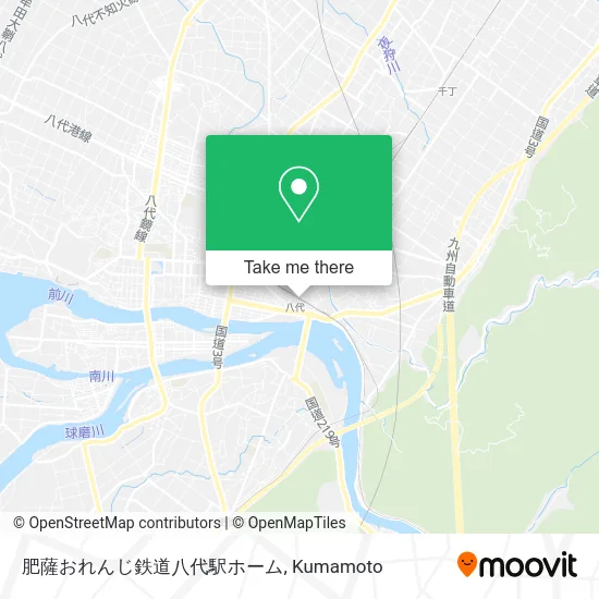 肥薩おれんじ鉄道八代駅ホーム map