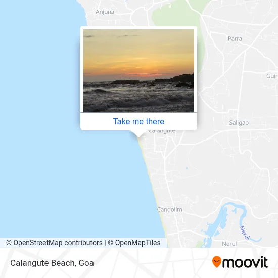 Calangute Beach map