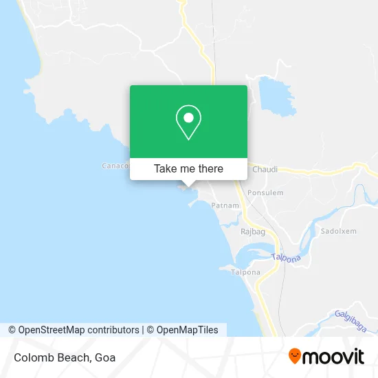 Colomb Beach map