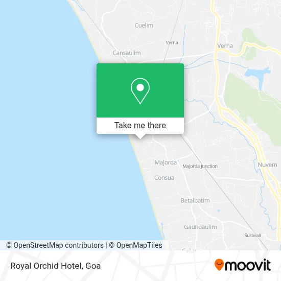 Royal Orchid Hotel map