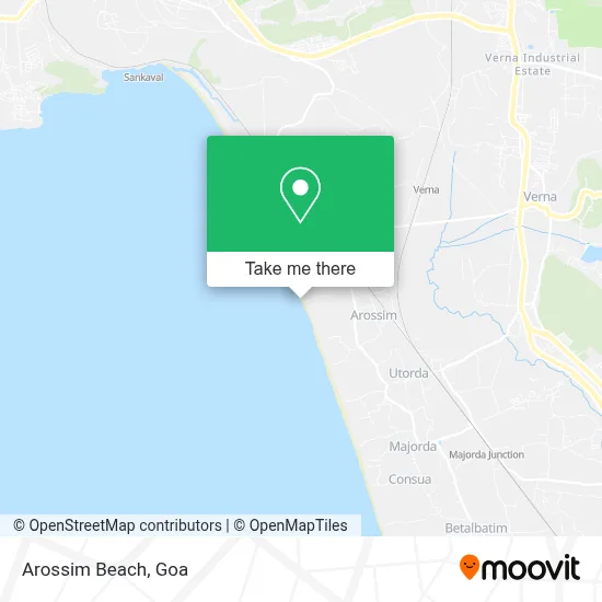 Arossim Beach map