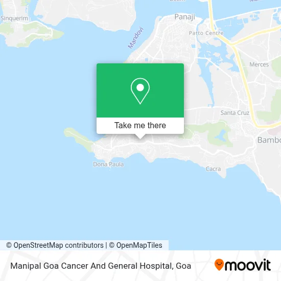 Manipal Goa Cancer And General Hospital map