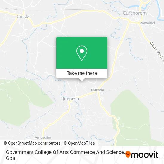 Government College Of Arts Commerce And Science map