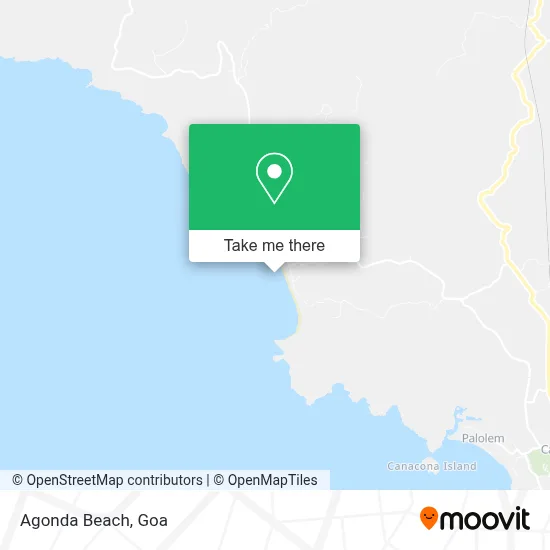 Agonda Beach map