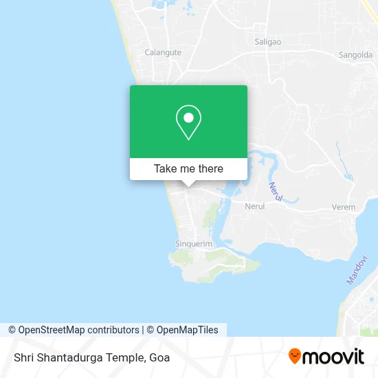 Shri Shantadurga Temple map