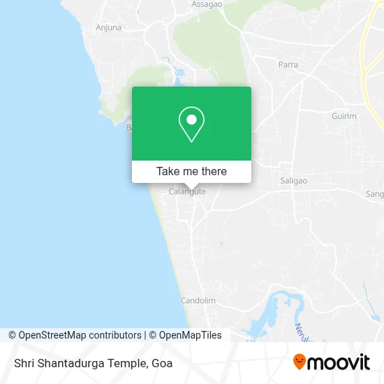 Shri Shantadurga Temple map