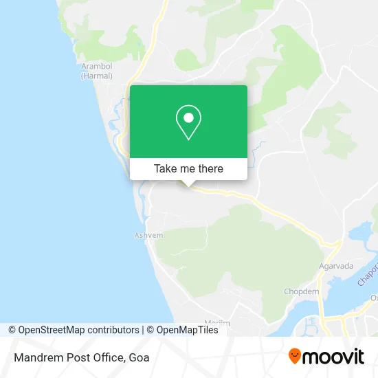 Mandrem Post Office map