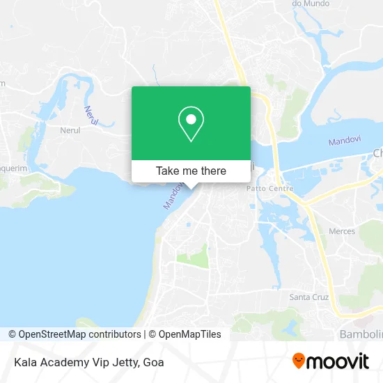 Kala Academy Vip Jetty map