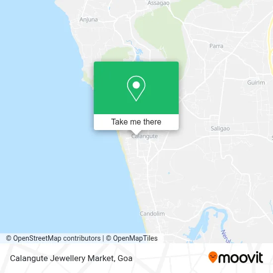 Calangute Jewellery Market map