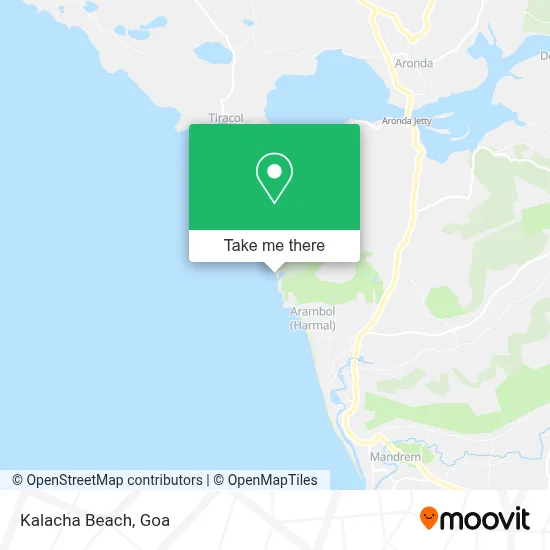 Kalacha Beach map