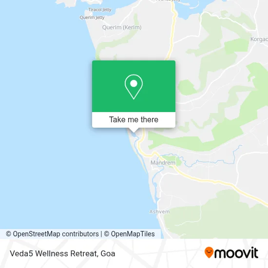 Veda5 Wellness Retreat map