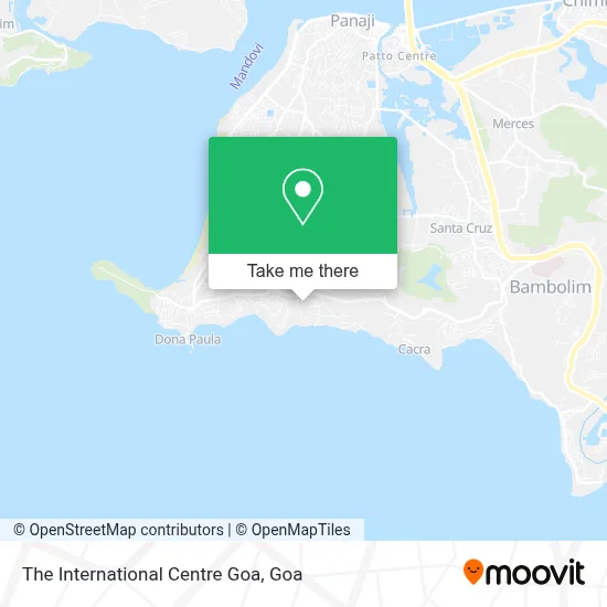 The International Centre Goa map