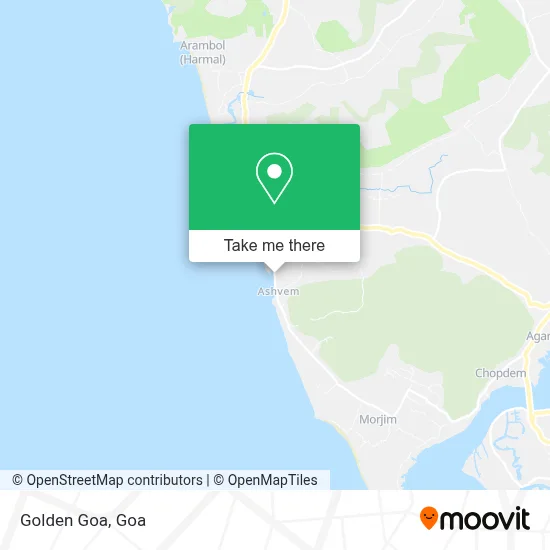 Golden Goa map